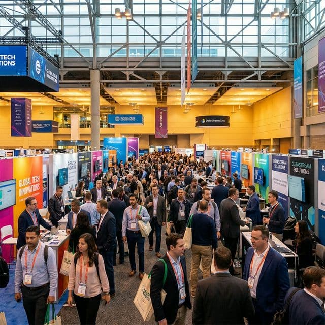 Conference hall crowd